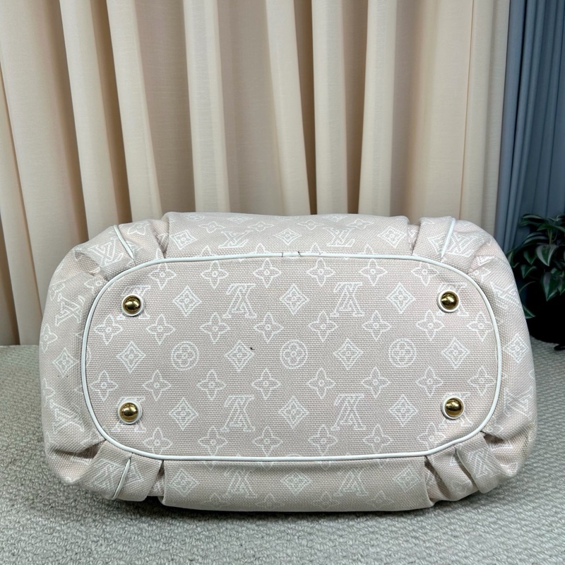 Louis Vuitton • 米白色牛仔丹寧托特包 附子袋-5