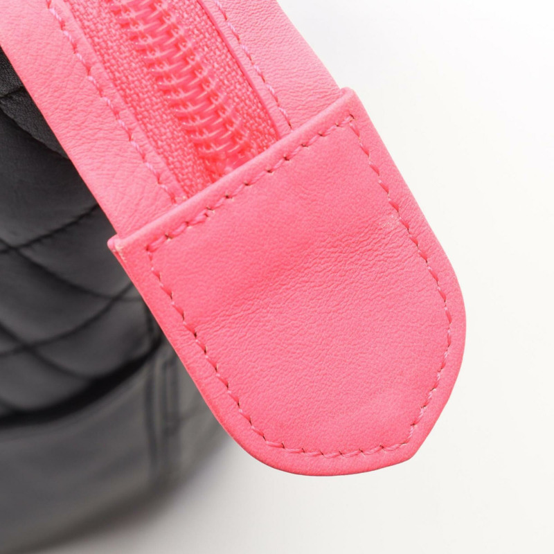 香奈兒 Cambon 系列中型托特包手提包真皮女士黑色 A25167-5