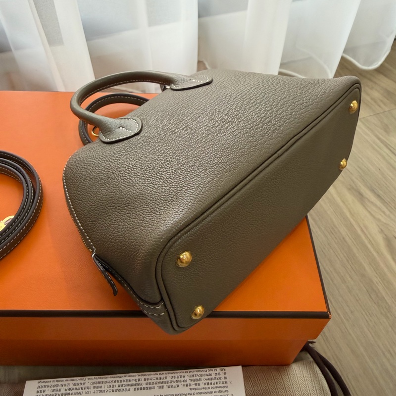 Hermès mini bolide 大象灰 金釦 W刻 山羊皮  99新 全配-2