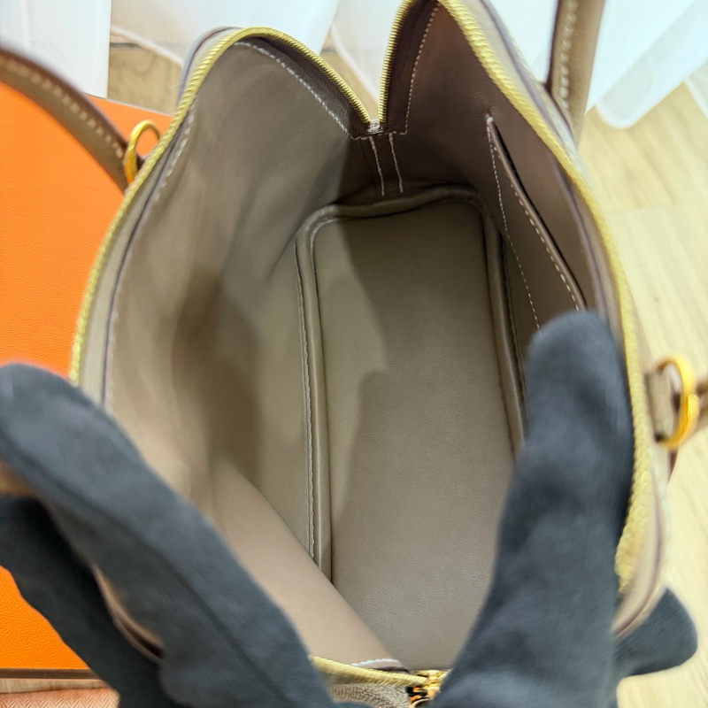 Hermès mini bolide 大象灰 金釦 W刻 山羊皮  99新 全配-5