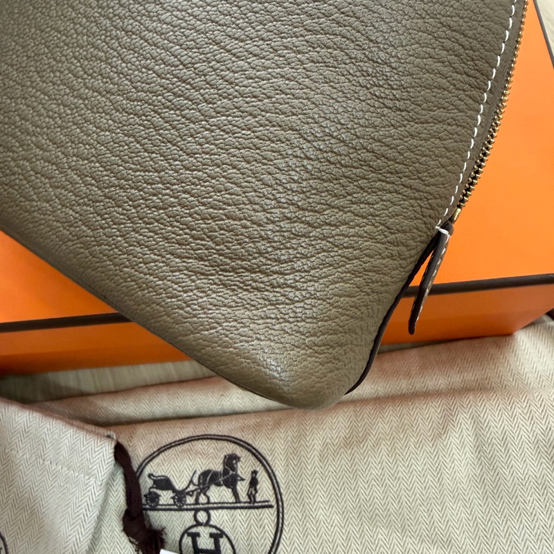 Hermès mini bolide 大象灰 金釦 W刻 山羊皮  99新 全配-8