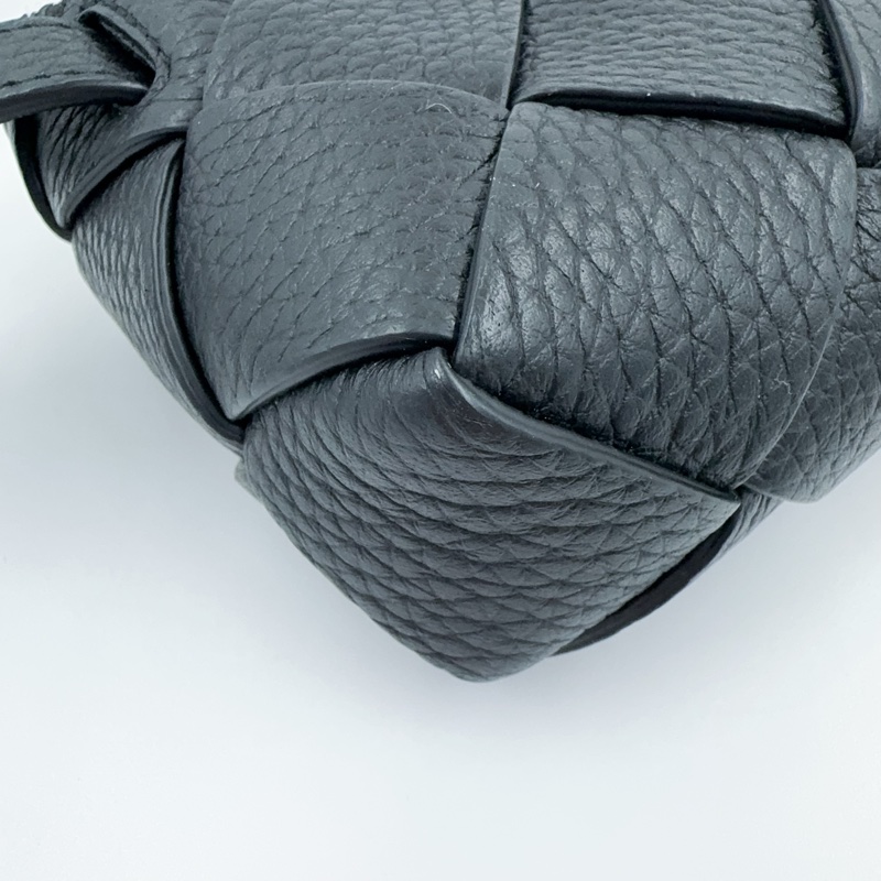 BV黑色牛皮編織Diago下蓋腰包（狀況超好）-10