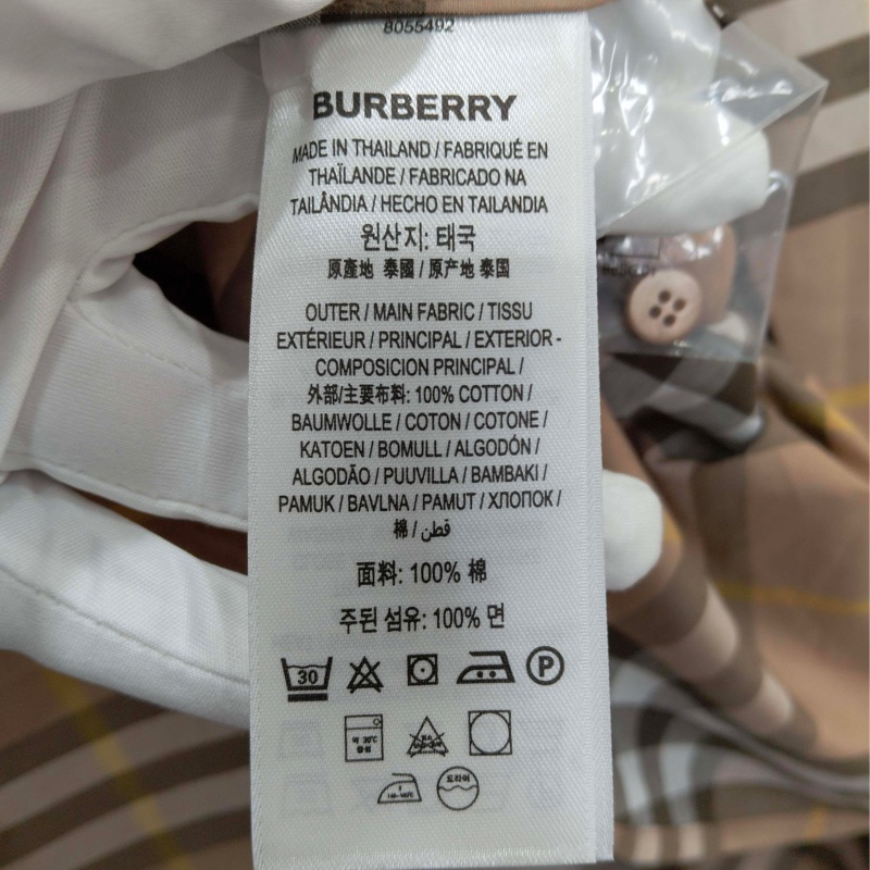 閒置未使用 BURBERRY博柏利  襯衣  M碼  🈚附件-8