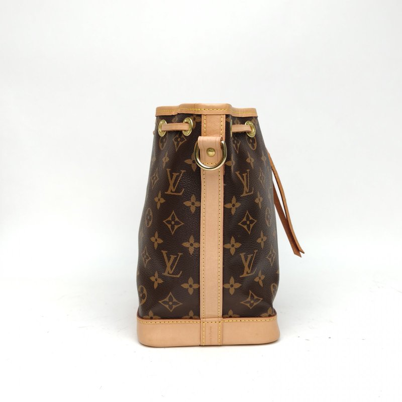 LOUIS VUITTON NOÉ水桶包BB22老花PVC金扣晶片肩背包-1