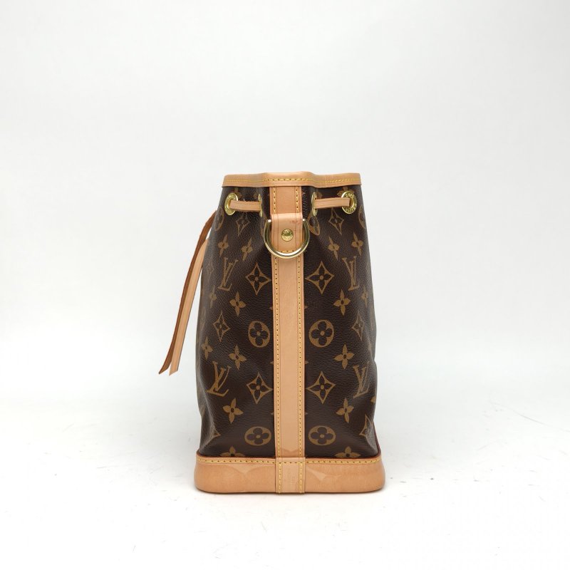 LOUIS VUITTON NOÉ水桶包BB22老花PVC金扣晶片肩背包-3