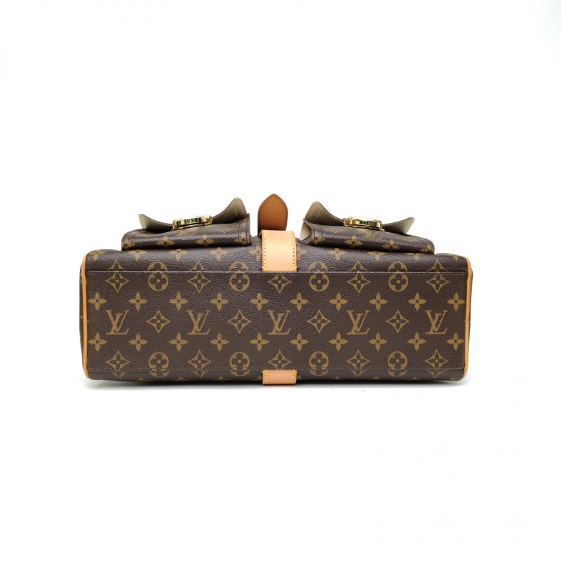 LOUIS VUITTON 中古曼哈頓手提包大號老花PVC2006肩背包-4