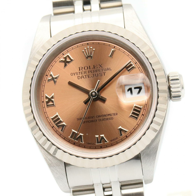 18K白金 不鏽鋼 香檳金錶面 Lady-Datejust 腕錶 69174【ROLEX 勞力士】 69174-2