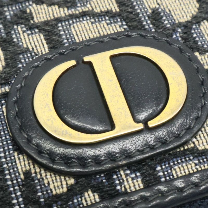 藍色 緹花帆布 Montaigne 耳機包 掛飾【Dior 迪奧】-5