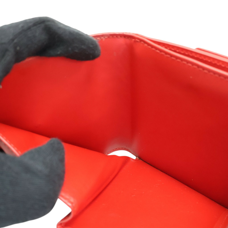 紅色漆皮 Portomone Bie Cult Credit 三折 短夾 M91248【LOUIS VUITTON LV 路易威登】 M91248-3