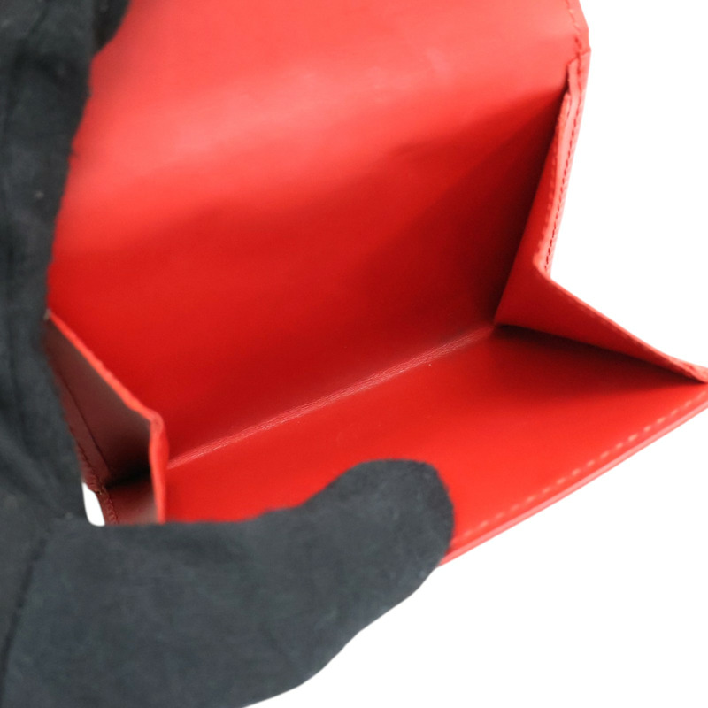 紅色漆皮 Portomone Bie Cult Credit 三折 短夾 M91248【LOUIS VUITTON LV 路易威登】 M91248-4