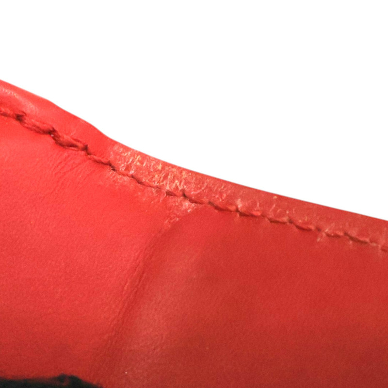 紅色漆皮 Portomone Bie Cult Credit 三折 短夾 M91248【LOUIS VUITTON LV 路易威登】 M91248-15