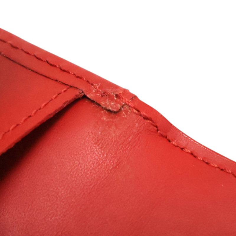 紅色漆皮 Portomone Bie Cult Credit 三折 短夾 M91248【LOUIS VUITTON LV 路易威登】 M91248-17