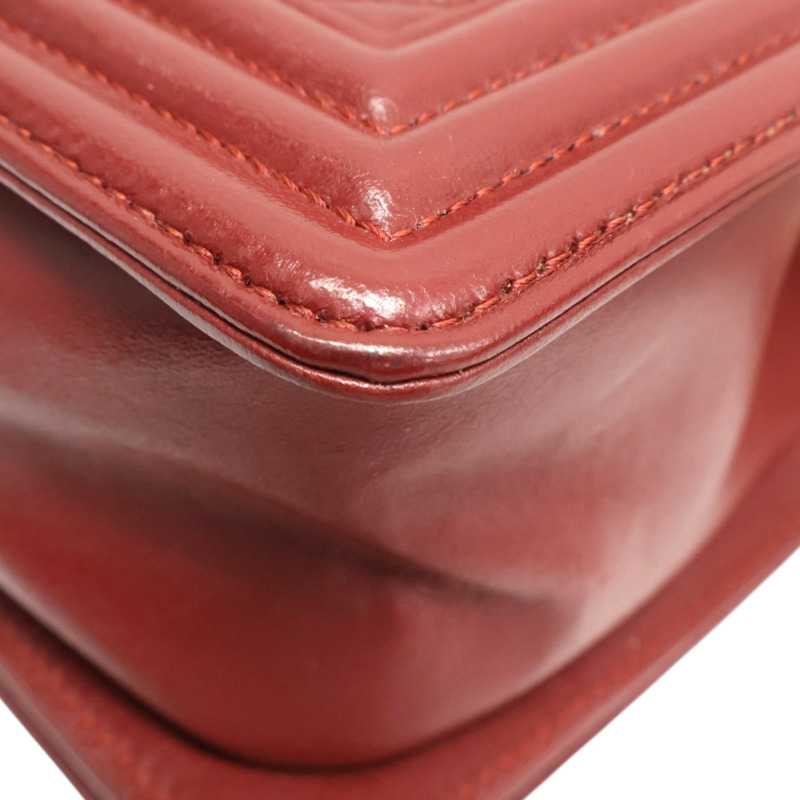 紅色羊皮 Boy 25 肩背包 A67086【CHANEL 香奈兒】 A67086-12