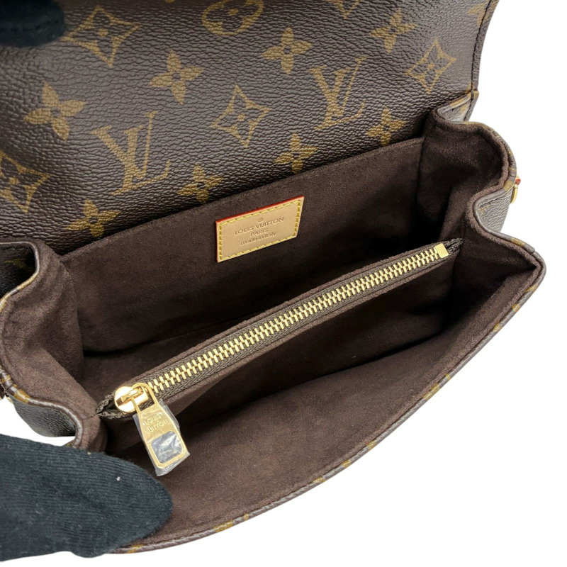 棕色 原花帆布 Pochette Metis East West 肩背包【LOUIS VUITTON LV 路易威登】 M46279-2