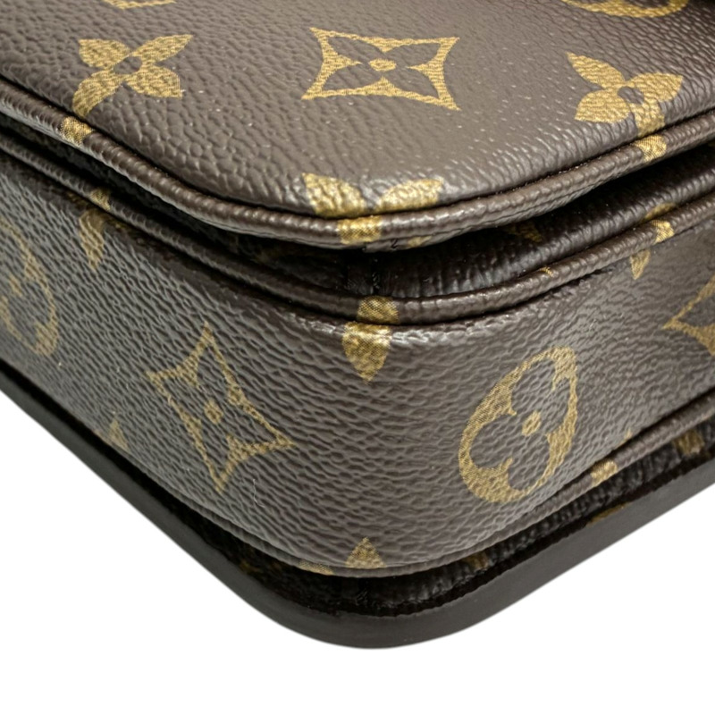 棕色 原花帆布 Pochette Metis East West 肩背包【LOUIS VUITTON LV 路易威登】 M46279-9