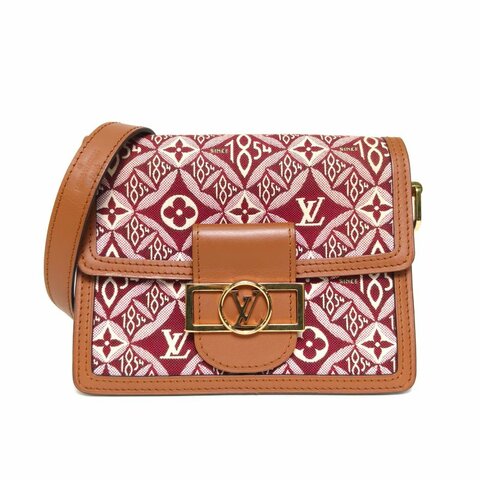 LOUIS VUITTON Dauphine達芙妮Mini紅色帆布20201854印花肩背包