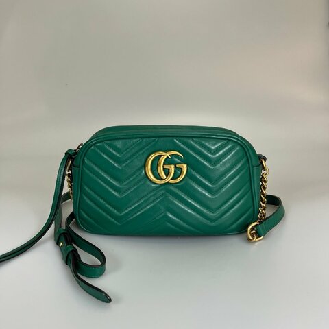 GUCCI 447632 綠MARMONT相機包 24CM