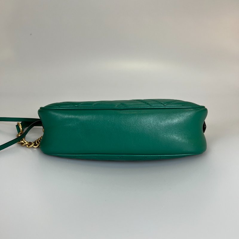 GUCCI 447632 綠MARMONT相機包 24CM-4