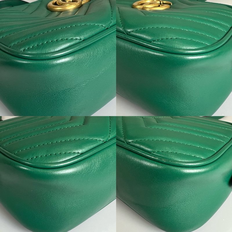 GUCCI 447632 綠MARMONT相機包 24CM-9