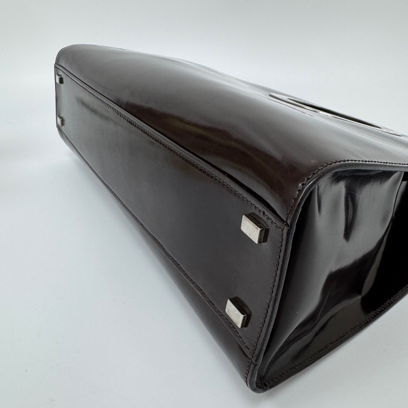 【赫蒂國際精品】Celine 大圓環托特包 vintage 二手 中古 漆皮-9