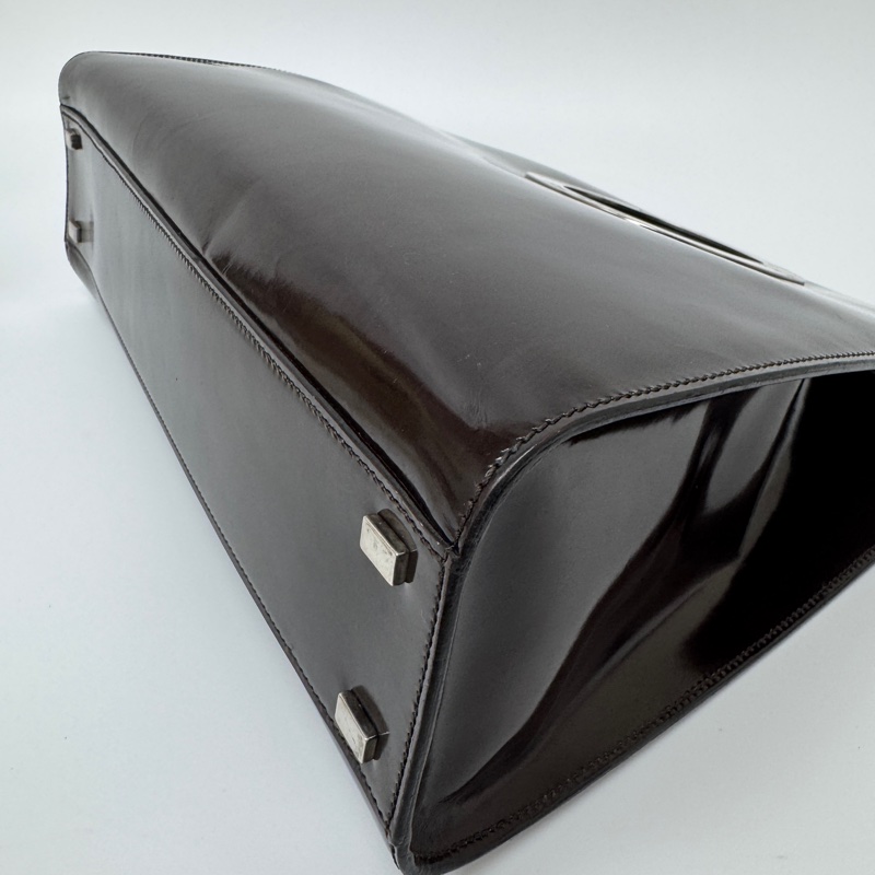 【赫蒂國際精品】Celine 大圓環托特包 vintage 二手 中古 漆皮-12