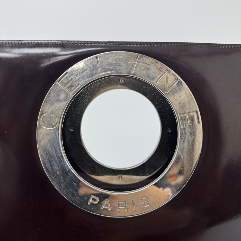 【赫蒂國際精品】Celine 大圓環托特包 vintage 二手 中古 漆皮-14