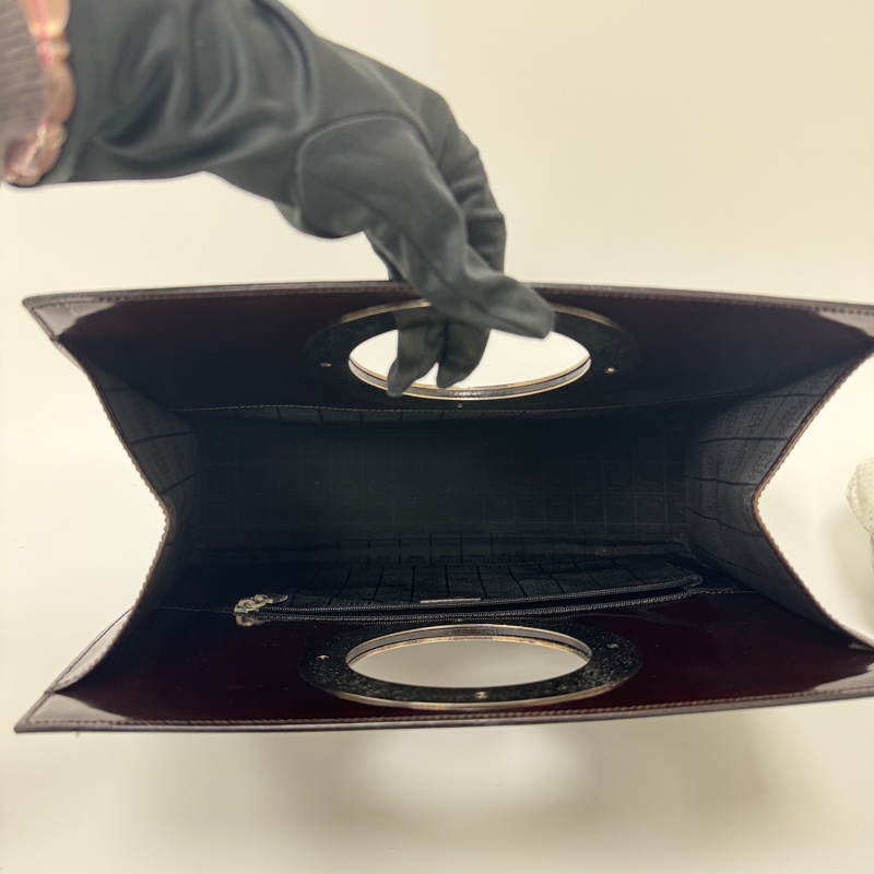 【赫蒂國際精品】Celine 大圓環托特包 vintage 二手 中古 漆皮-16