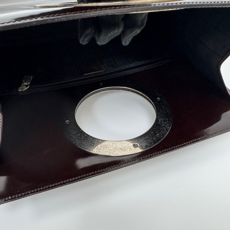 【赫蒂國際精品】Celine 大圓環托特包 vintage 二手 中古 漆皮-17