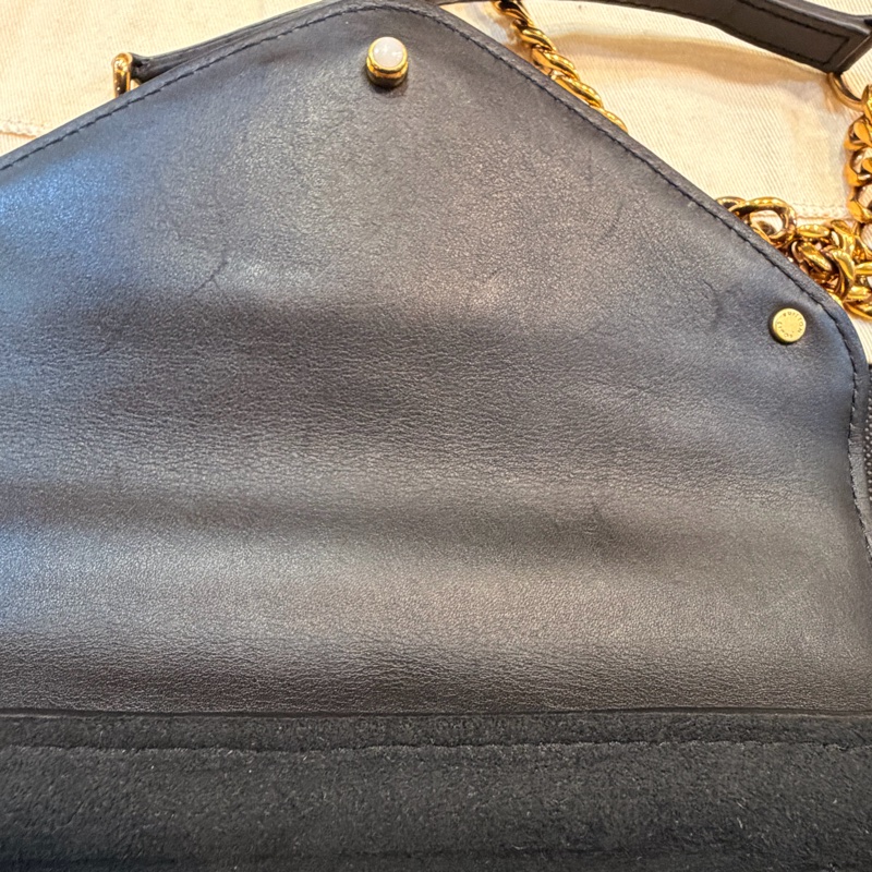 LV New Wave Chain Bag黑牛皮彩色把手斜背包-34