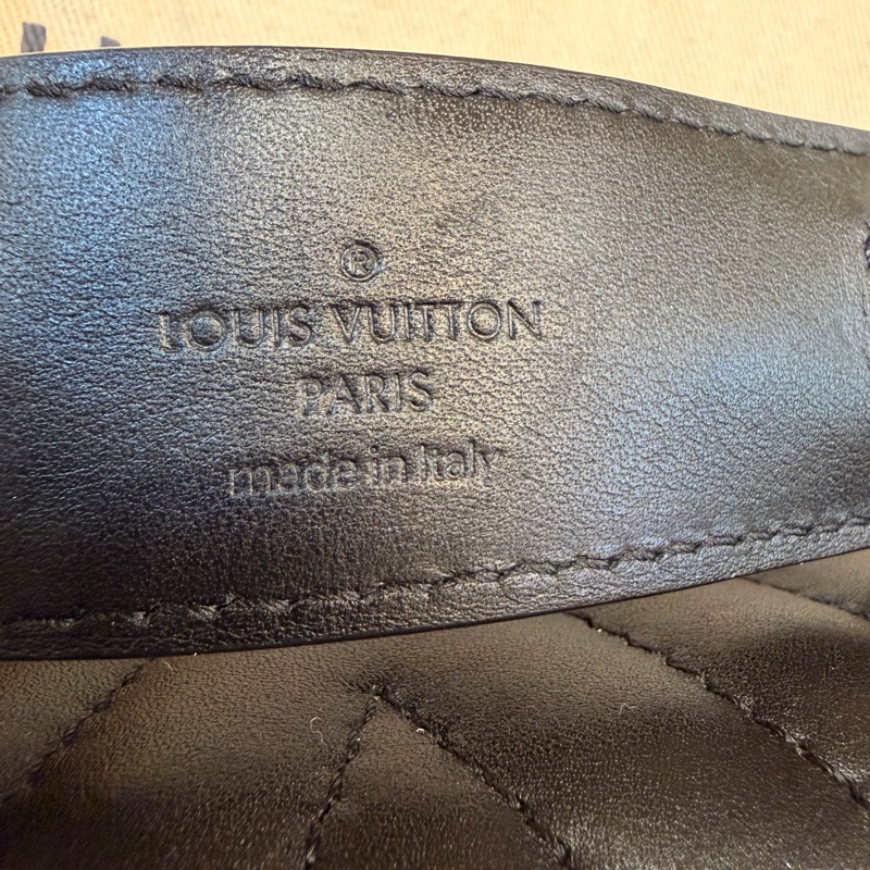 LV New Wave Chain Bag黑牛皮彩色把手斜背包-63