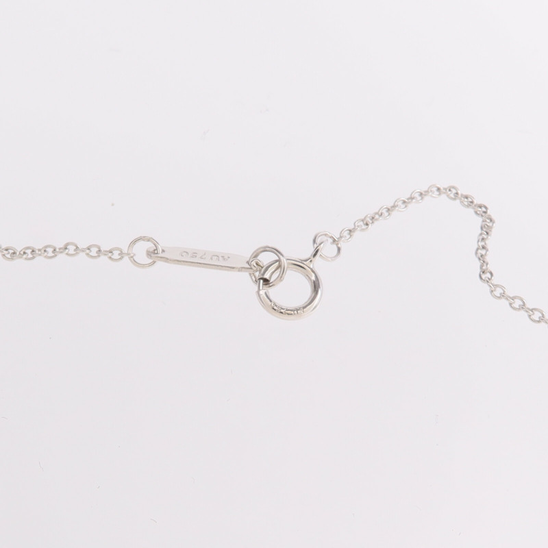 TIFFANY＆CO 18K白金Tiffany Keys鑽石項鍊-4