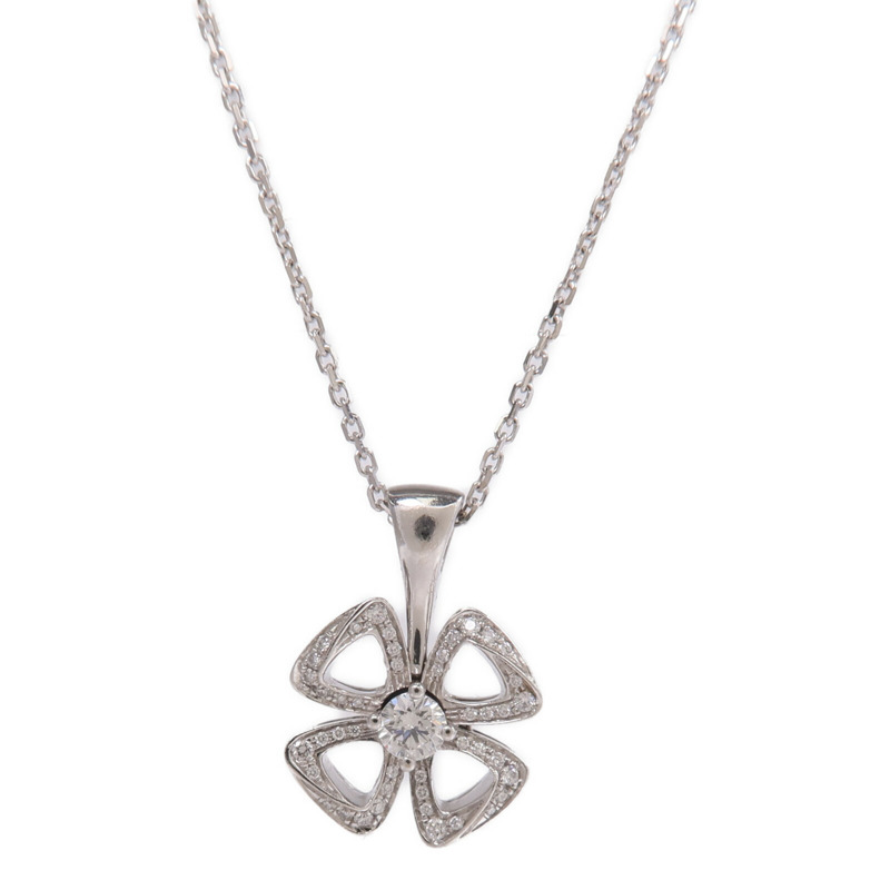 BVLGARI 18K白金Fiorever Diamond Necklace鑽石項鍊-2