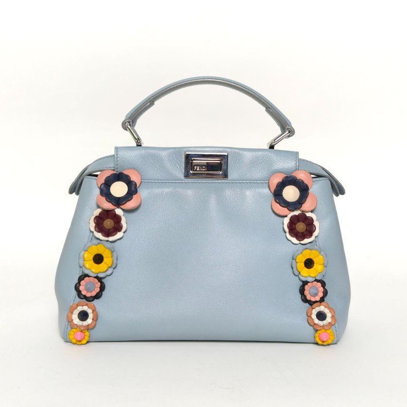 FENDI PEEKABOOMini23彩色羊皮銀扣肩背包-2