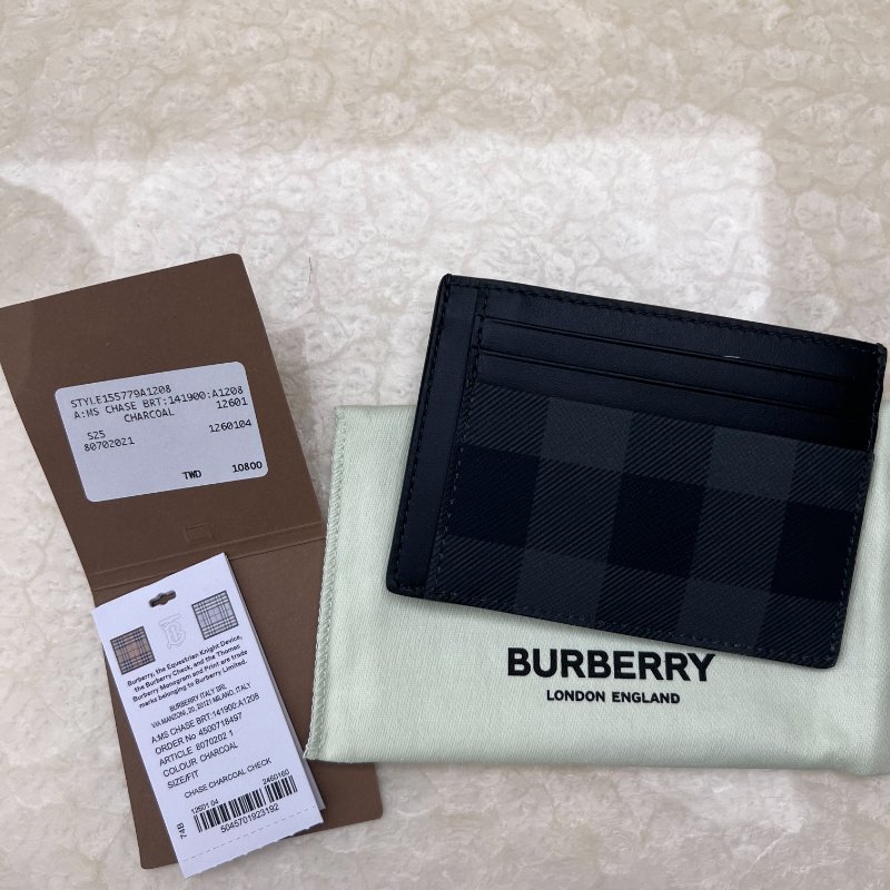 BURBERRY 格紋卡片夾 (全新未使用)-0