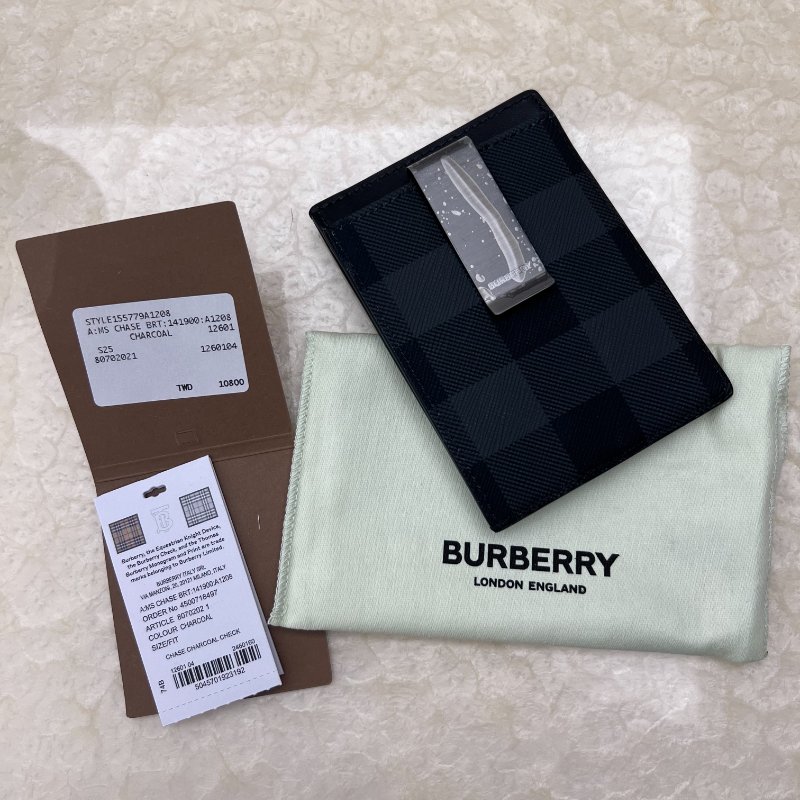 BURBERRY 格紋卡片夾 (全新未使用)-1