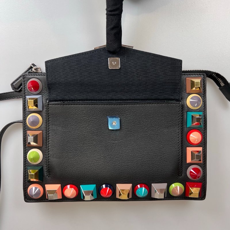 FENDI  黑ROMA肩背包-5