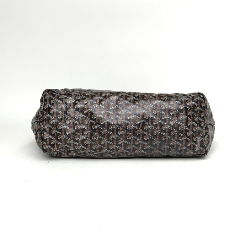 GOYARD SaintLouis購物袋子母包34中號黑色PVC銀扣-3