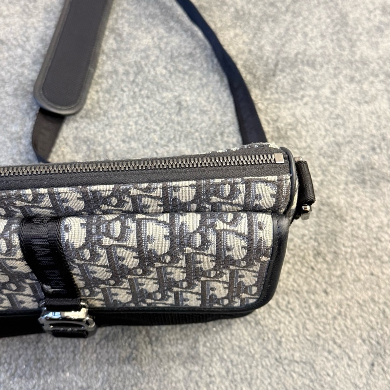 98新Dior迪奧 oblique系列老花中號郵差包 單肩斜挎 肩帶可調節 編碼23 尺寸：26 x 18 x 6。-8