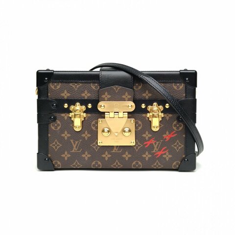 LOUIS VUITTON PETITEMALLE月光寶盒20老花牛皮/PVC2017肩背包