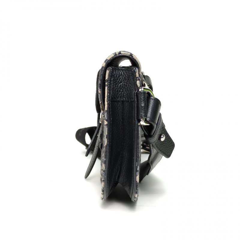 DIOR SADDLE馬鞍信使胸包老花帆布銀扣2019肩背包-1