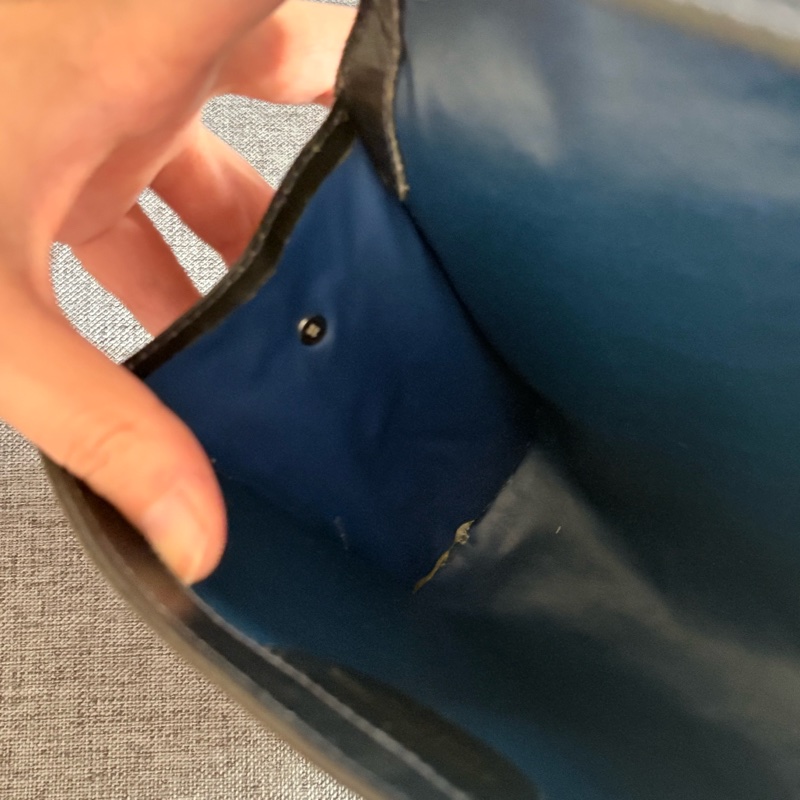 GUCCI 經典藍花手拿包 斜挎包-25