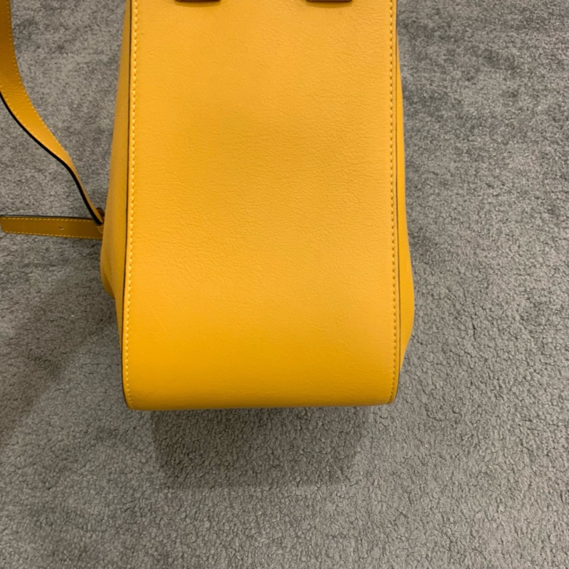 99新 LOEWE 羅意威 黃色吊床包 中號 手提單肩斜挎包 編碼18 底長28-5