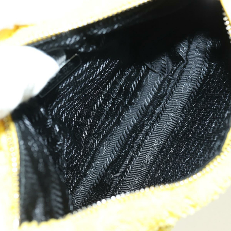 【日本直送】PRADA 手提包 Pile 黃色銀色 Auth YKZ1313M-10
