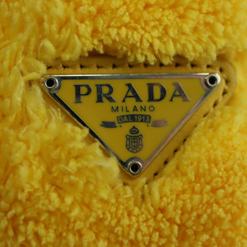 【日本直送】PRADA 手提包 Pile 黃色銀色 Auth YKZ1313M-17
