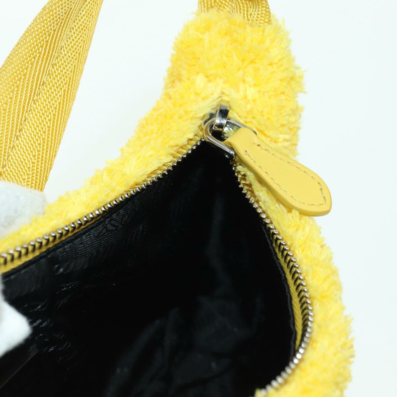【日本直送】PRADA 手提包 Pile 黃色銀色 Auth YKZ1313M-19