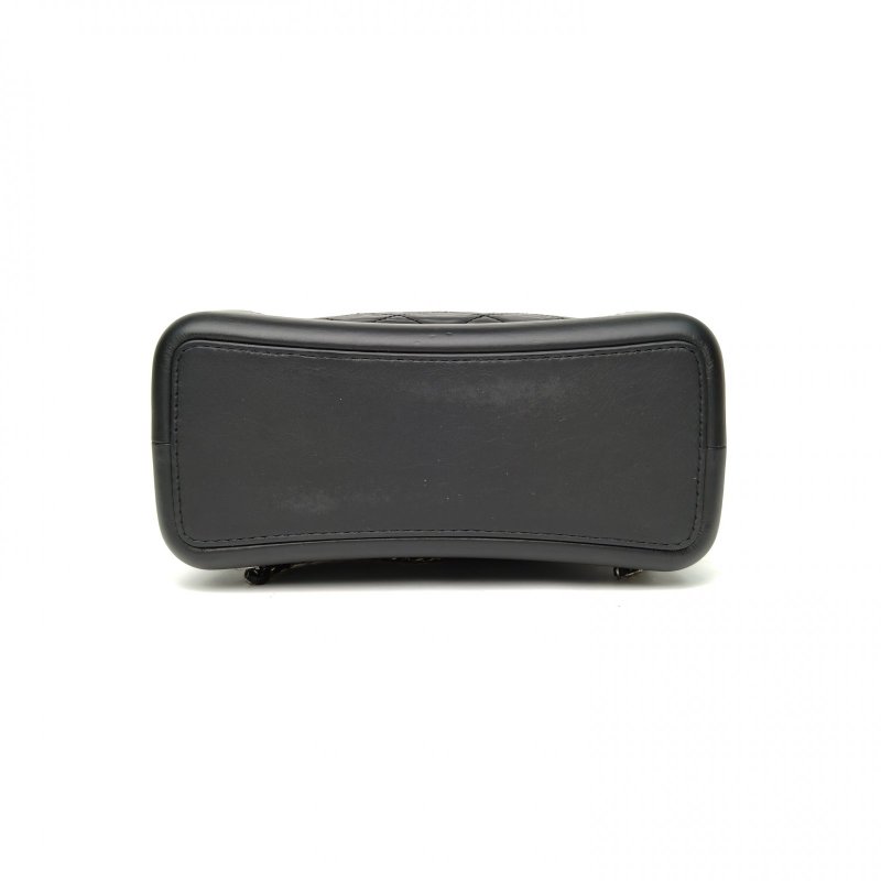 CHANEL GABRIELLE流浪雙肩包小號牛皮24開金銀扣菱格紋肩背包-4