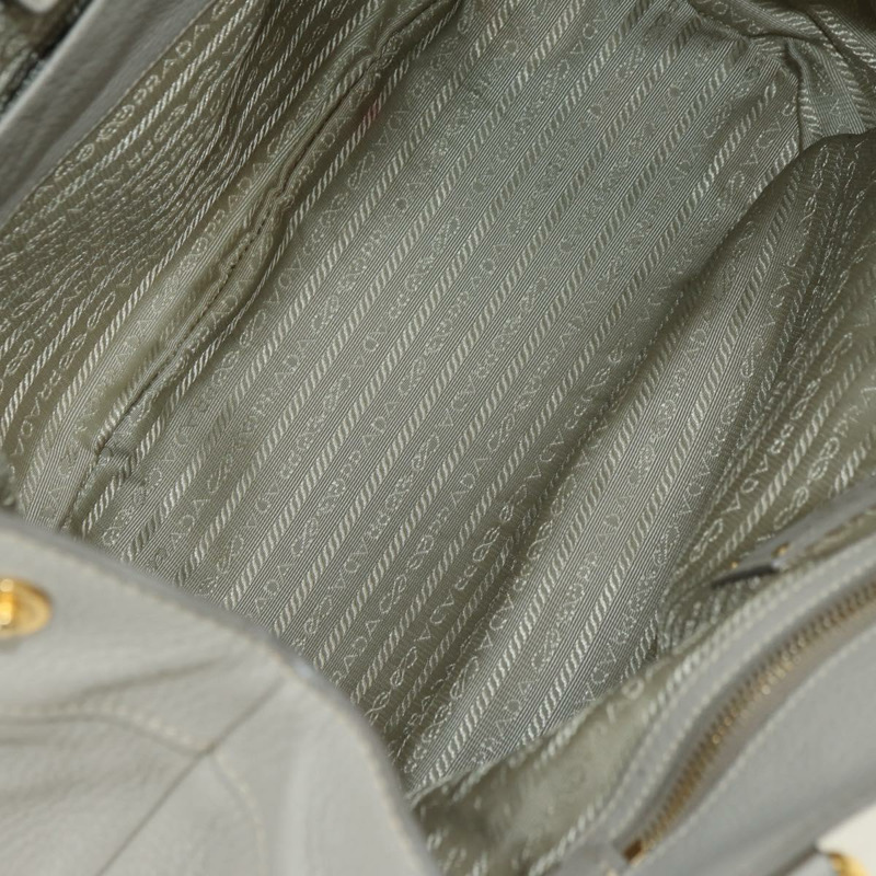 【日本直送】PRADA 手提包 皮革 兩用 米色 金色 正品 yk20246A-10