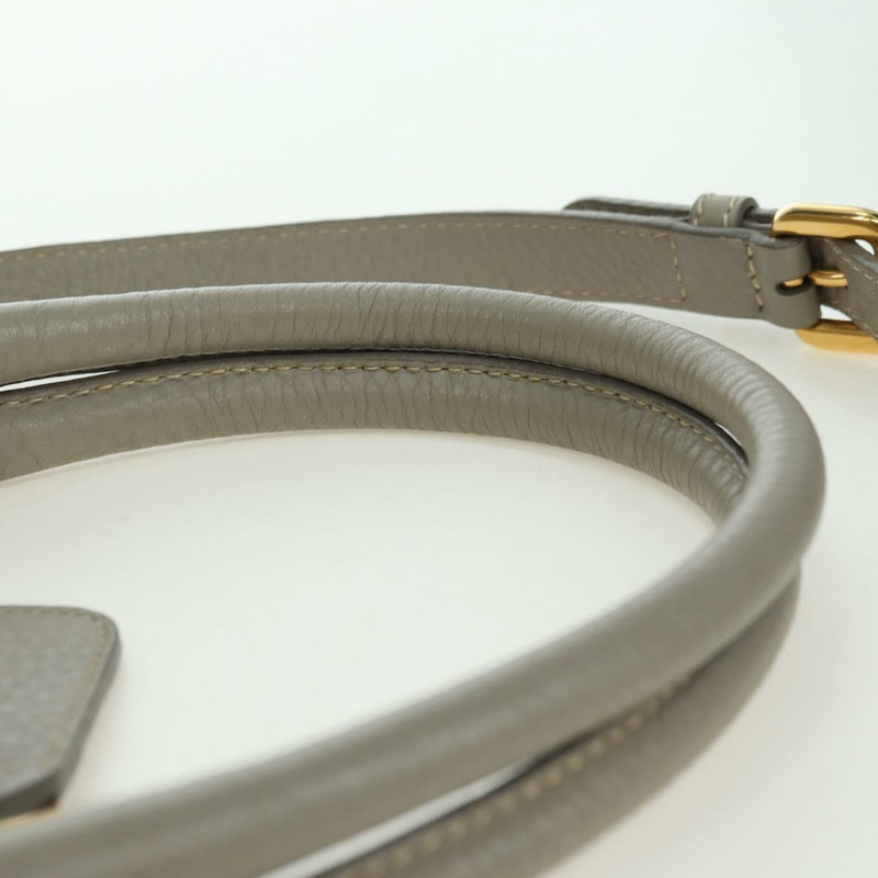 【日本直送】PRADA 手提包 皮革 兩用 米色 金色 正品 yk20246A-13