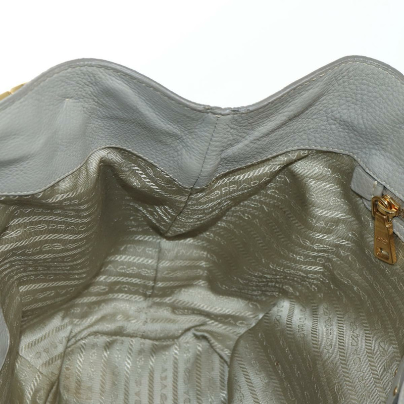 【日本直送】PRADA 手提包 皮革 兩用 米色 金色 正品 yk20246A-24