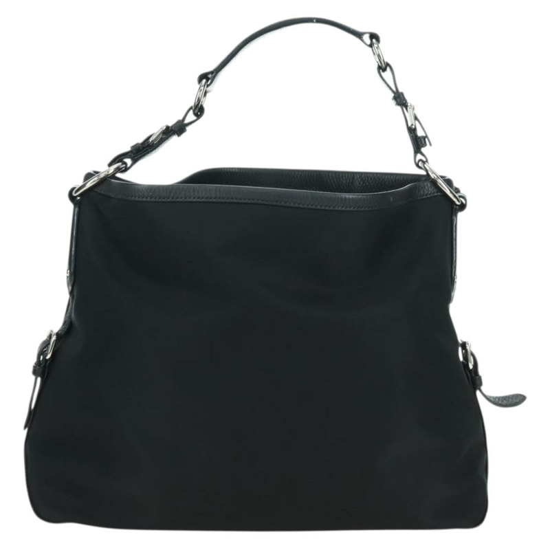 【日本直送】PRADA 單肩包 尼龍 黑色 銀色 BR3438 正品 yk20268SAV-1